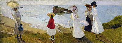 Lighthouse Walk at Biarritz Joaquin Sorolla